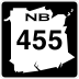 Route 455 marker