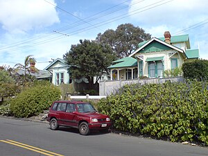 Older villas in the south of the suburb