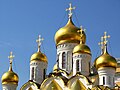 Gilded onion domes of the Cathedral of the Annunciation, Moscow Kremlin