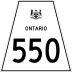 Highway 550 marker