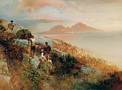 View of Capri, 1884. Von der Heydt Museum, Wuppertal, Germany.