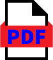 Generic vector icon for PDF files with blue "PDF" 2021-09-15