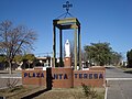 Imagen de la Patrona en la Plaza "Santa Teresa de Jesús"