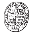 Saidschitzes Mattias Losisches Bitter Wasser clay pot logo