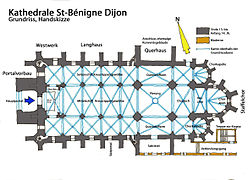 Plan de la cathédrale.