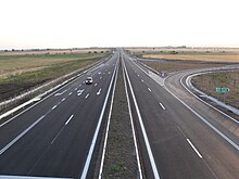Trakiya motorway, one of the main national motorways