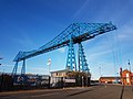 View of the Tees Transporter Bridge, Middlesbrough.