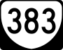 State Route 383 marker