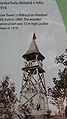 Photo of the old observation tower on Hradová, from the early 20th century