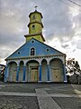 Église San Carlos, à Chonchi, l'une des 16 églises classées par l'UNESCO.