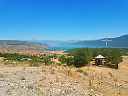 Panoramic views of the villages Leska and Pustec (forefront is Leska)