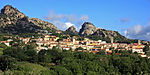 Vue de la ville d'Aggius.