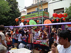 Feria durante el Año Nuevo chino