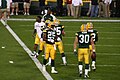 Ryan Grant #25, John Kuhn #30, DeShawn Wynn #42 and Korey Hall #35