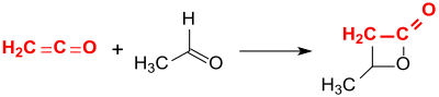 Synthese von β-Butyrolacton aus Keten