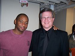 Reach (right) with Branford Marsalis