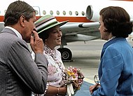 O príncipe Claus e a rainha Beatriz em visita aos Estados Unidos (1982)