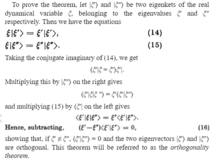 Dirac's proof of the Orthogonality theorem