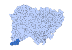 Location in Salamanca