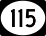 Highway 115 marker