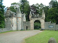 The castle's gate lodge, a Category A listed structure