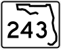 State Road 243 marker