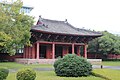 Tejado Xieshan con alero simple en el Templo de Hualin en Fujian, China