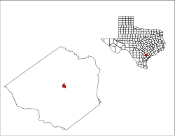 Location of Goliad, Texas