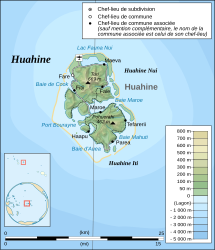 Huahine – Mappa