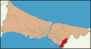 Localização de Tuzla na Província de Istambul