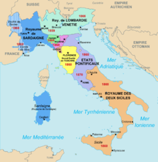 Les États italiens et l'unification italienne.