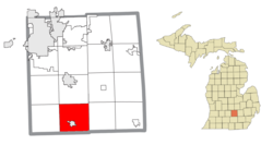 Location within Ingham County