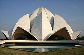 The Baháʼí Lotus Temple in Delhi, India