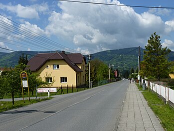 Malenovice : rue principale.