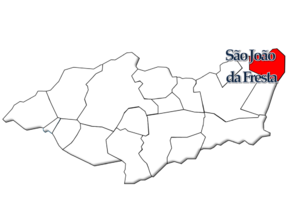 Localização no município de Mangualde