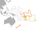 Image 47Outline of sovereign (dark orange) and dependent islands (bright orange) (from Polynesia)