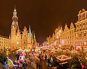 Christmas market in Wrocław, Poland