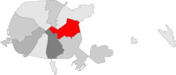 Location of Partyzanski District
