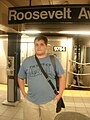 June 21, 2011 at Jackson Heights–Roosevelt Avenue/74th Street station (age 20)