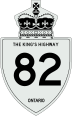 King's Highway 82 marker