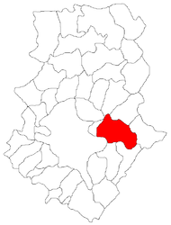 Location in Ilfov County