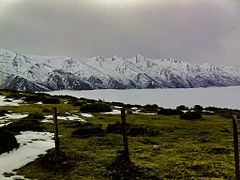 Vista de la sierra de Peña Sagra desde el collado Navas