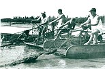 Fishermen at Lake Hula ca. 1943