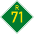 Provincial route R71 shield