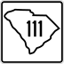 South Carolina Highway 111 marker