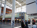 Inside the international terminal at San Francisco.