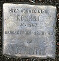 Stolperstein für eine Rommni (Thieboldsgasse 9)