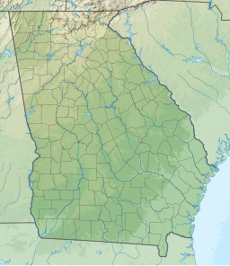 Location of the reservoir in the state of Georgia, USA.