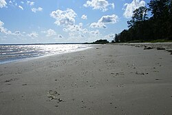 Beach in Valgeranna.