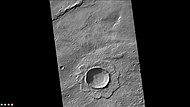 Resen Crater, as seen by CTX camera (on Mars Reconnaissance Orbiter).